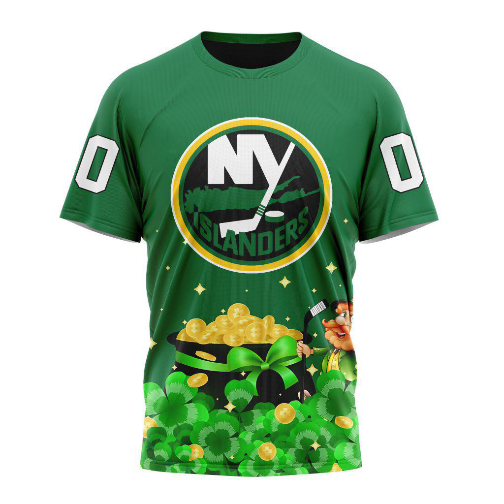 Custom NHL New York Islanders Special Design St.Patrick's Day Shirt Gifts For Hockey Fan