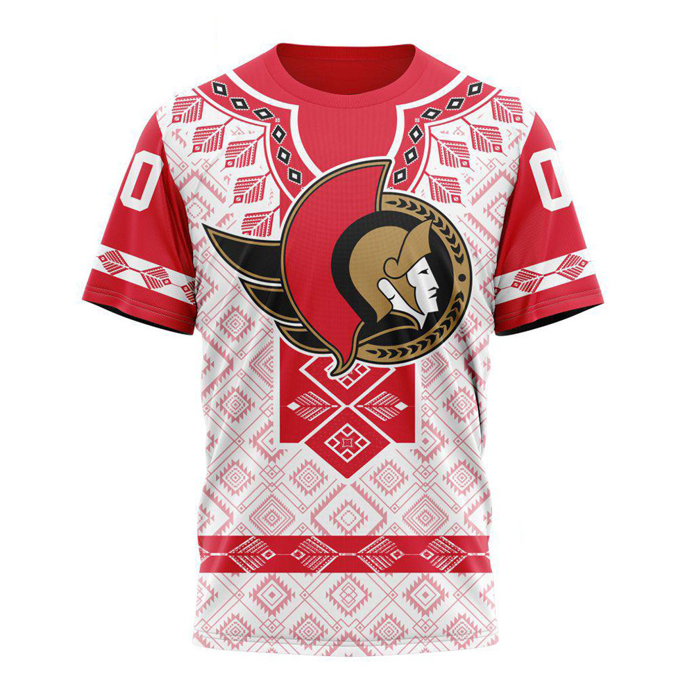 Custom NHL Ottawa Senators Hockey Team Native Heritage Shirt Gifts For Ice Hockey Lovers