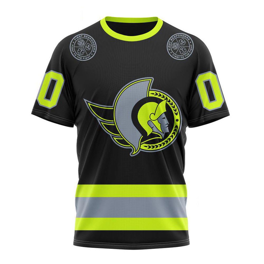 Custom NHL Ottawa Senators Specialized FireFighter Shirt Gift Ideas For Hockey Lovers