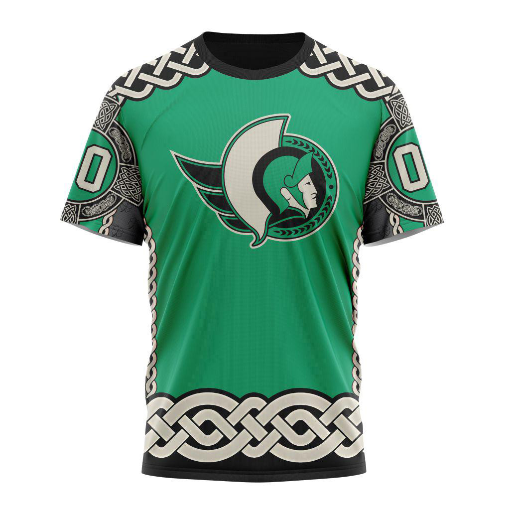 Custom NHL Ottawa Senators x St.Patrick's Day Shirt Best Gifts For Hockey Lovers