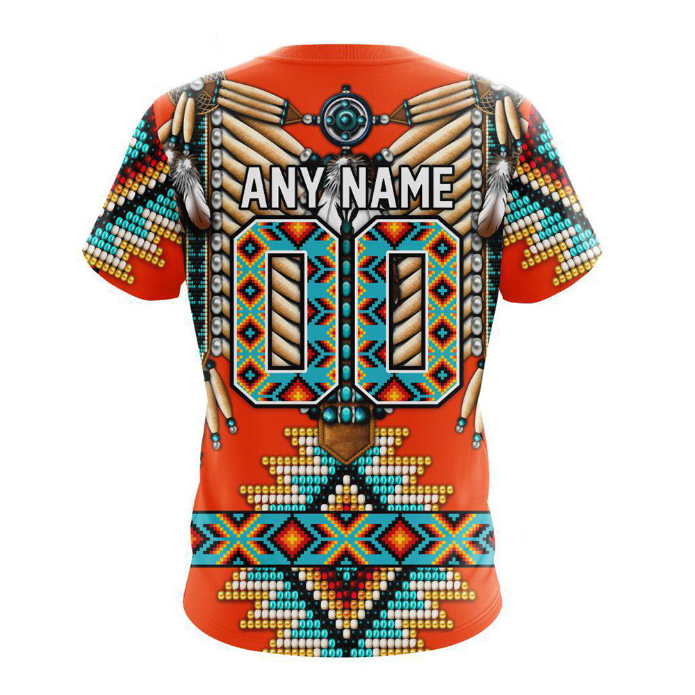 Custom NHL Philadelphia Flyers Special Native American Costume Hockey Team Shirt Gift For Fan