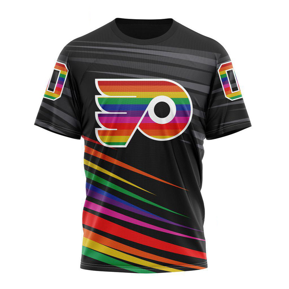 Custom NHL Philadelphia Flyers Special Pride Design Hockey Is For Everyone Shirt Fan Gift