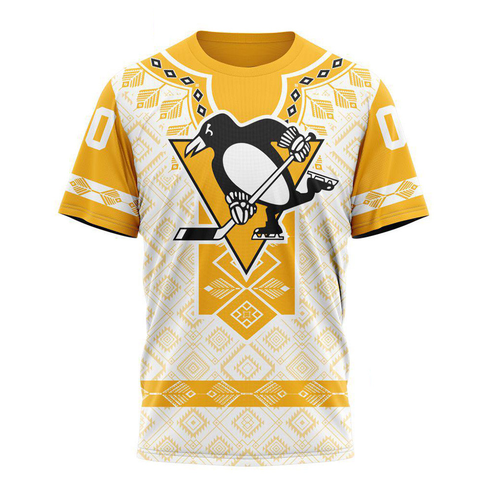 Custom NHL Pittsburgh Penguins Hockey Team Native Heritage Shirt Gifts For Hockey Enthusiasts