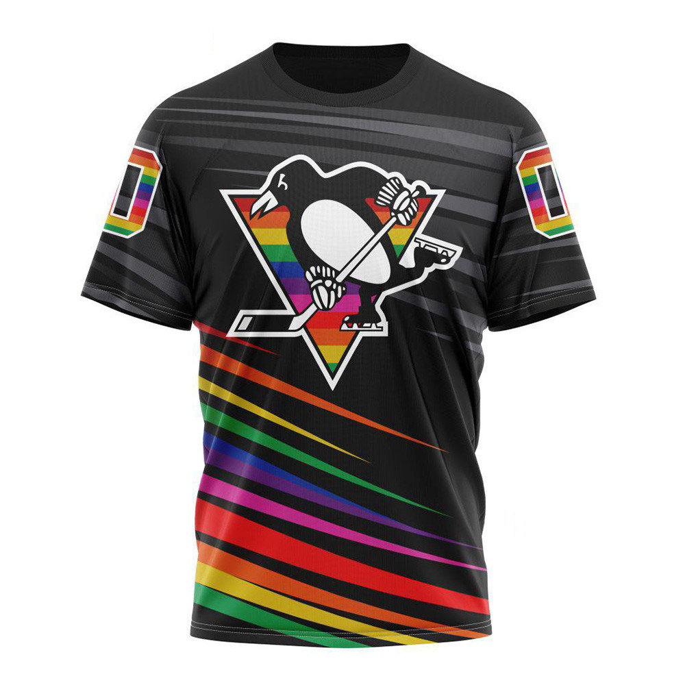 Custom NHL Pittsburgh Penguins Special Pride Design Hockey Is For Everyone Shirt Fan Gift Ideas