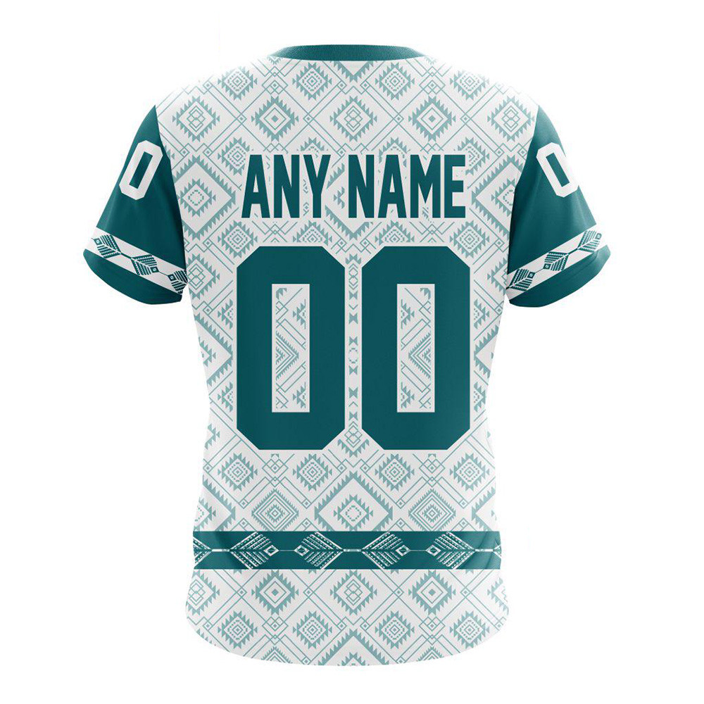 Custom NHL San Jose Sharks Hockey Team Native Heritage Shirt Presents For Hockey Lovers