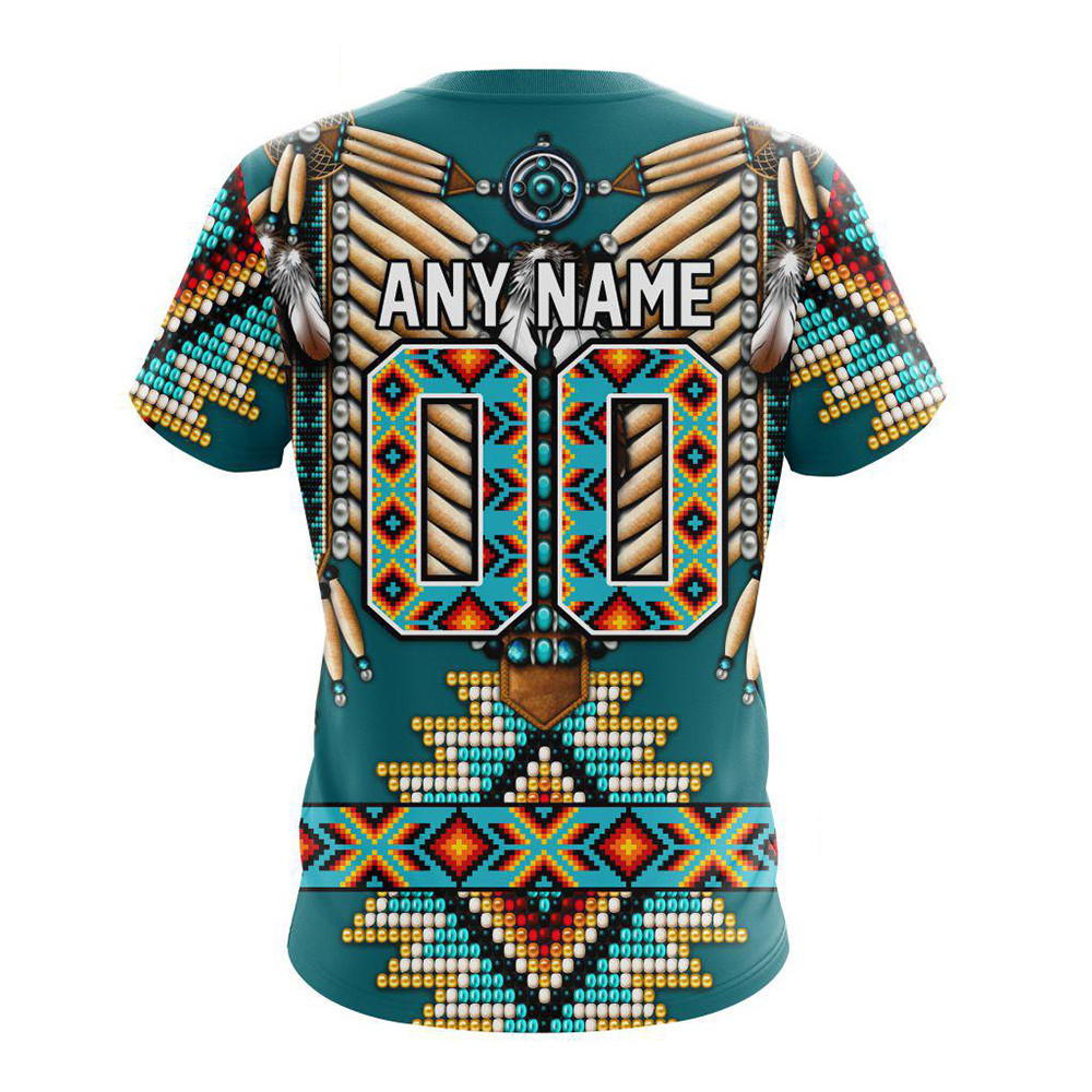 Custom NHL San Jose Sharks Special Native American Costume Hockey Team Shirt Hockey Fan Gifts