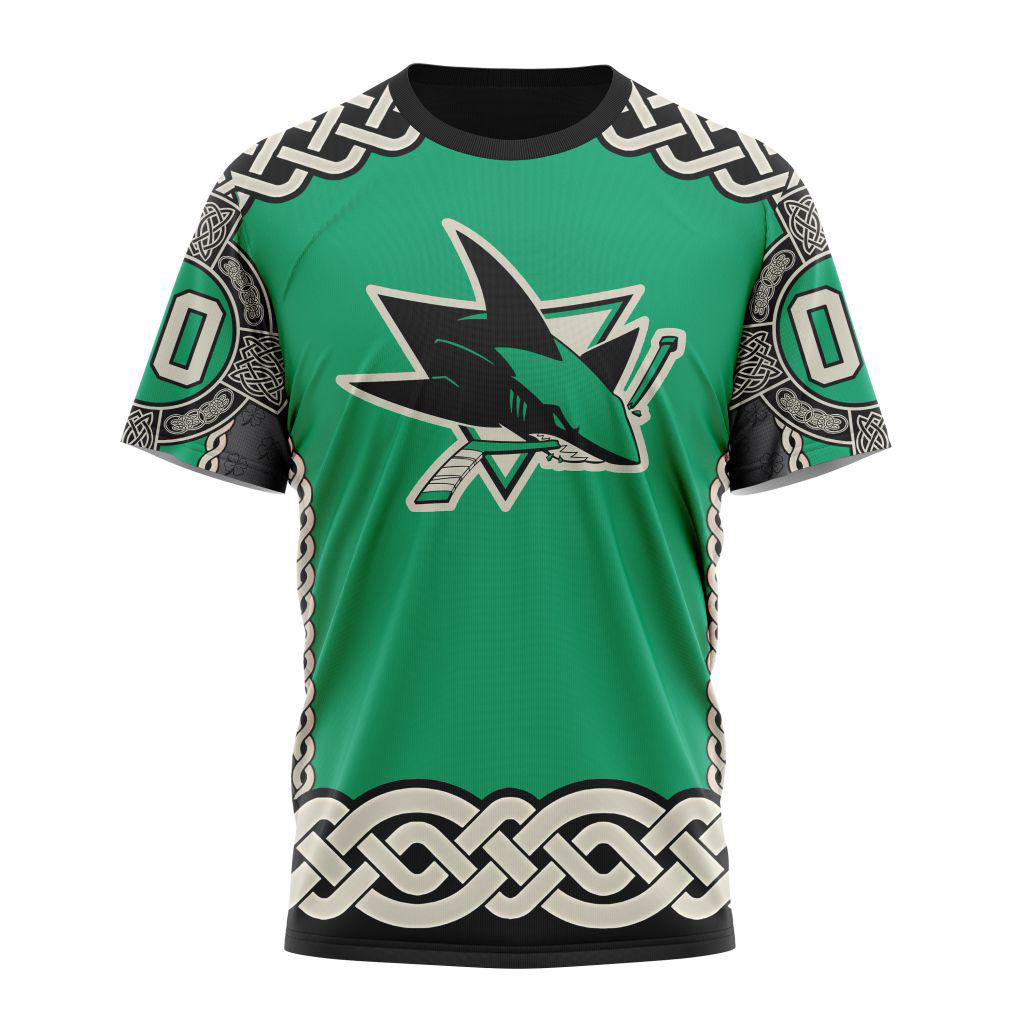 Custom NHL San Jose Sharks x St.Patrick's Day Shirt Gifts For Ice Hockey Fans