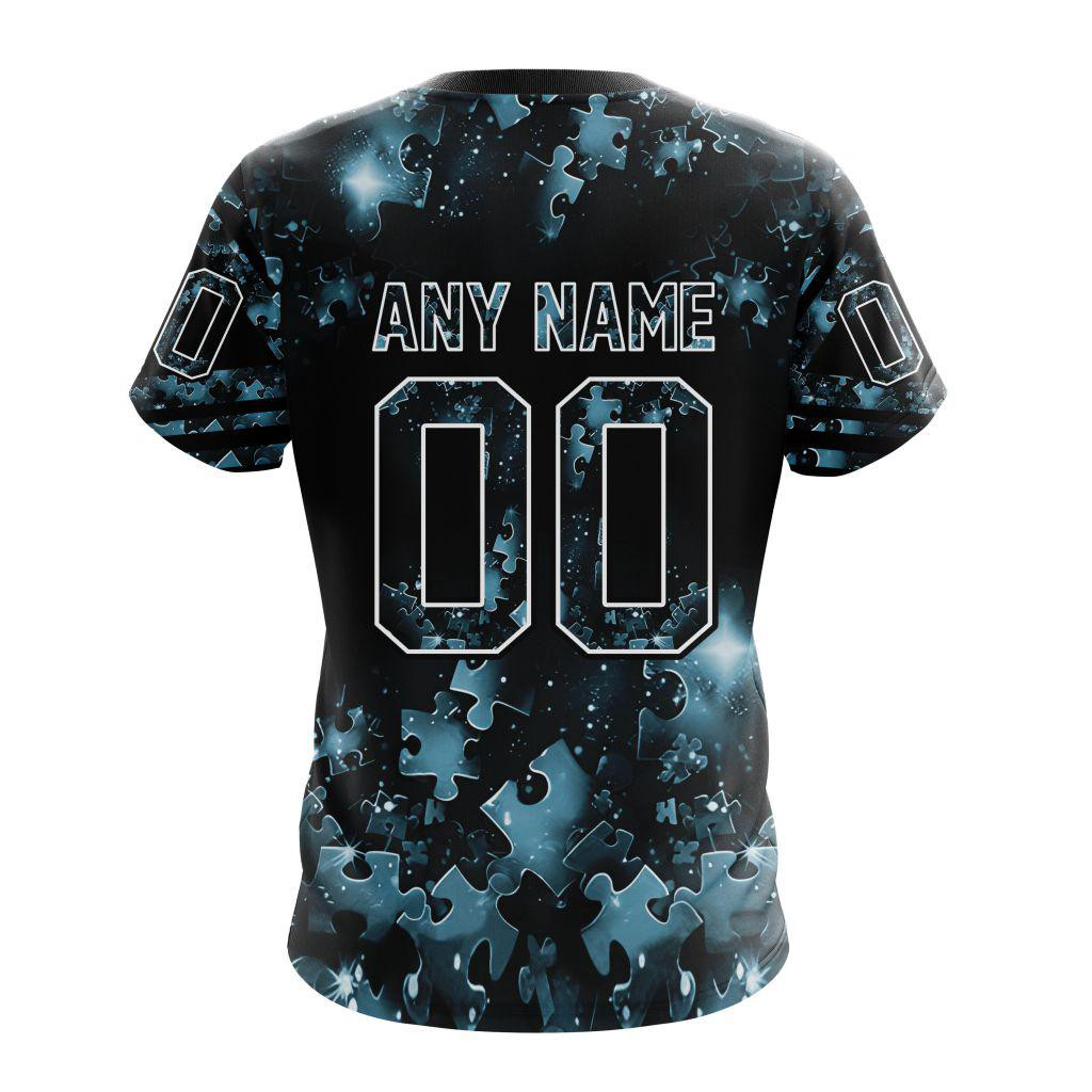 Custom NHL Seattle Kraken Autism Awareness Hockey Shirt Great Gifts For Hockey Fans