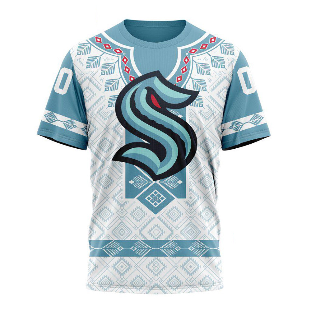 Custom NHL Seattle Kraken Hockey Team Native Heritage Shirt Best Gifts For Hockey Fans