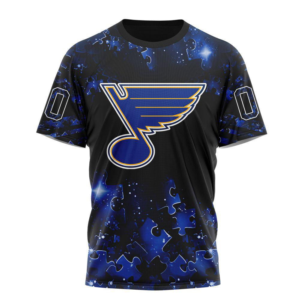 Custom NHL St. Louis Blues Autism Awareness Hockey Shirt Gifts For Fan