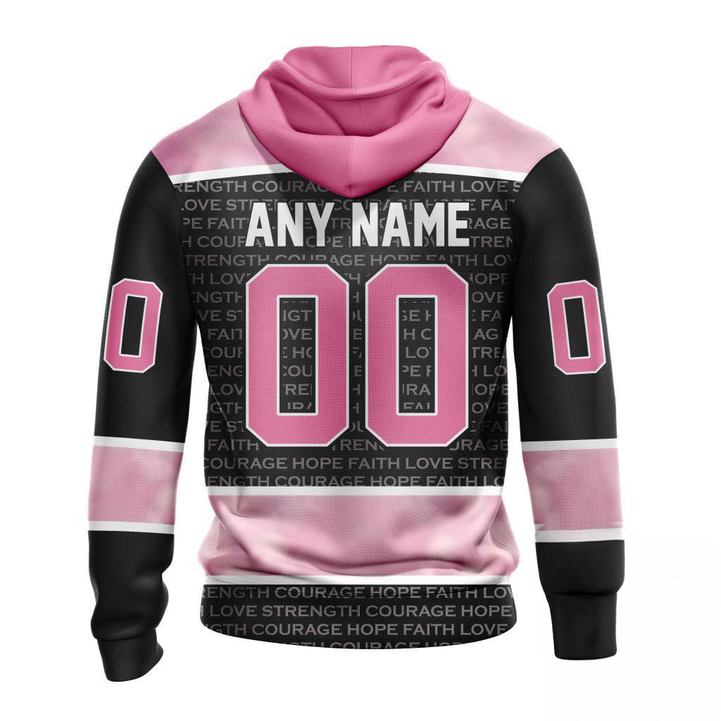 Custom NHL St. Louis Blues Special Pink Fight Breast Cancer Hoodie Gifts For Ice Hockey Fans