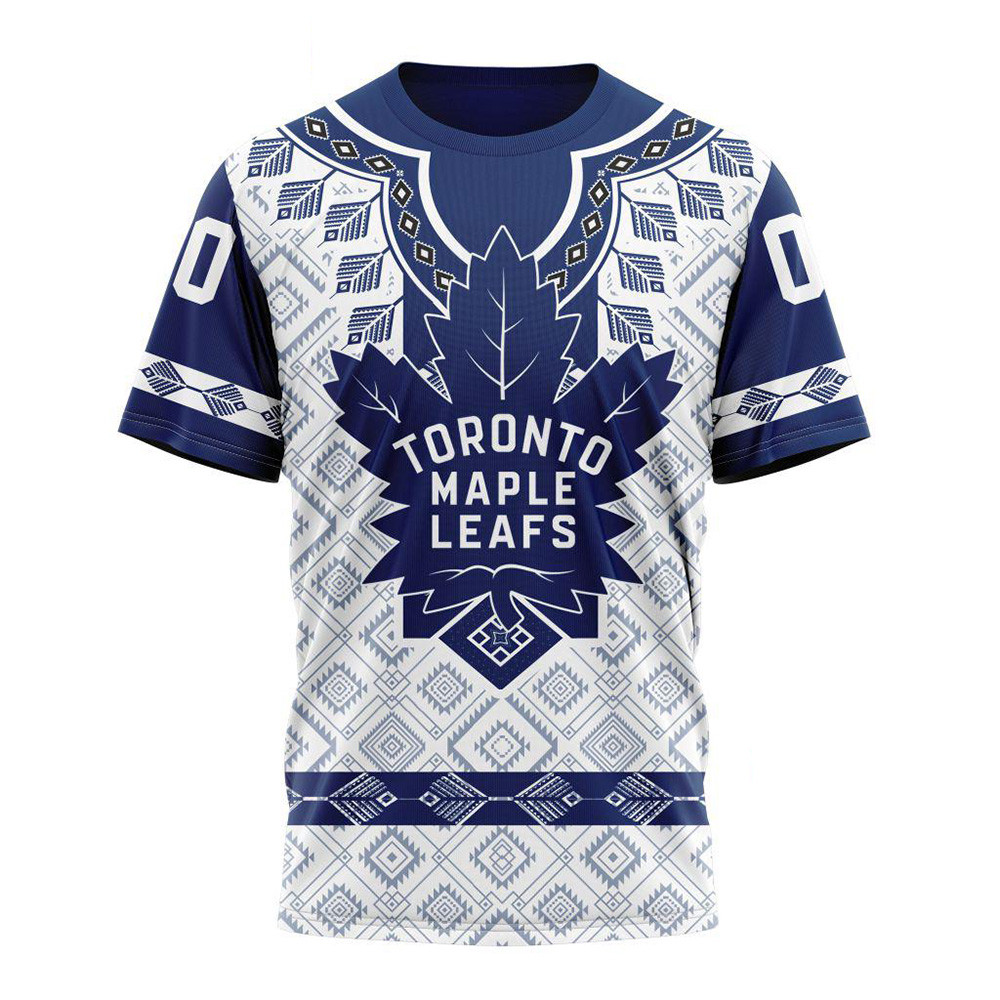Custom NHL Toronto Maple Leafs Hockey Team Native Heritage Shirt Gifts For Ice Hockey Fans