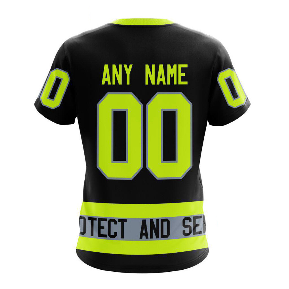Custom NHL Toronto Maple Leafs Specialized FireFighter Shirt Cool Gifts For Hockey Fans