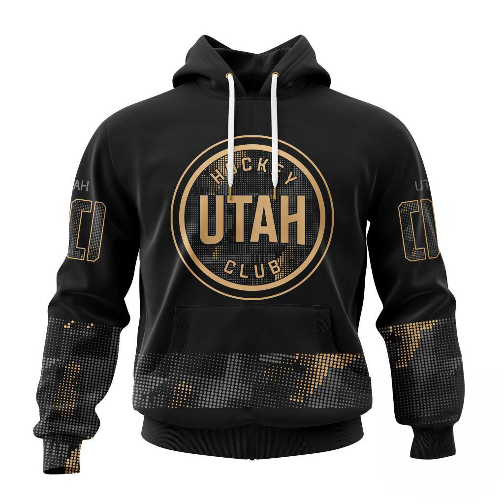 Custom NHL Utah Hockey Club Veterans Military Appreciation Hoodie Gift Ideas For Hockey Fans