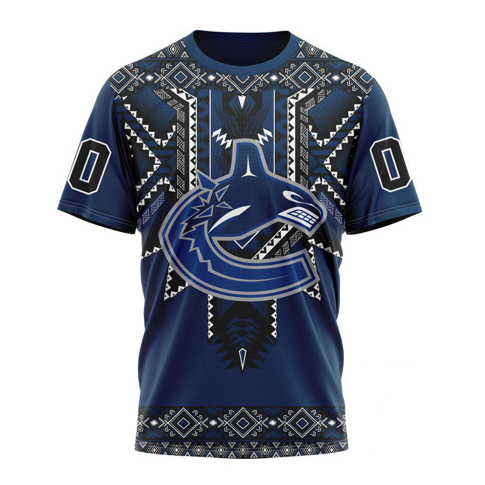 Custom NHL Vancouver Canucks Native American Heritage Shirt Gifts For Hockey Fan