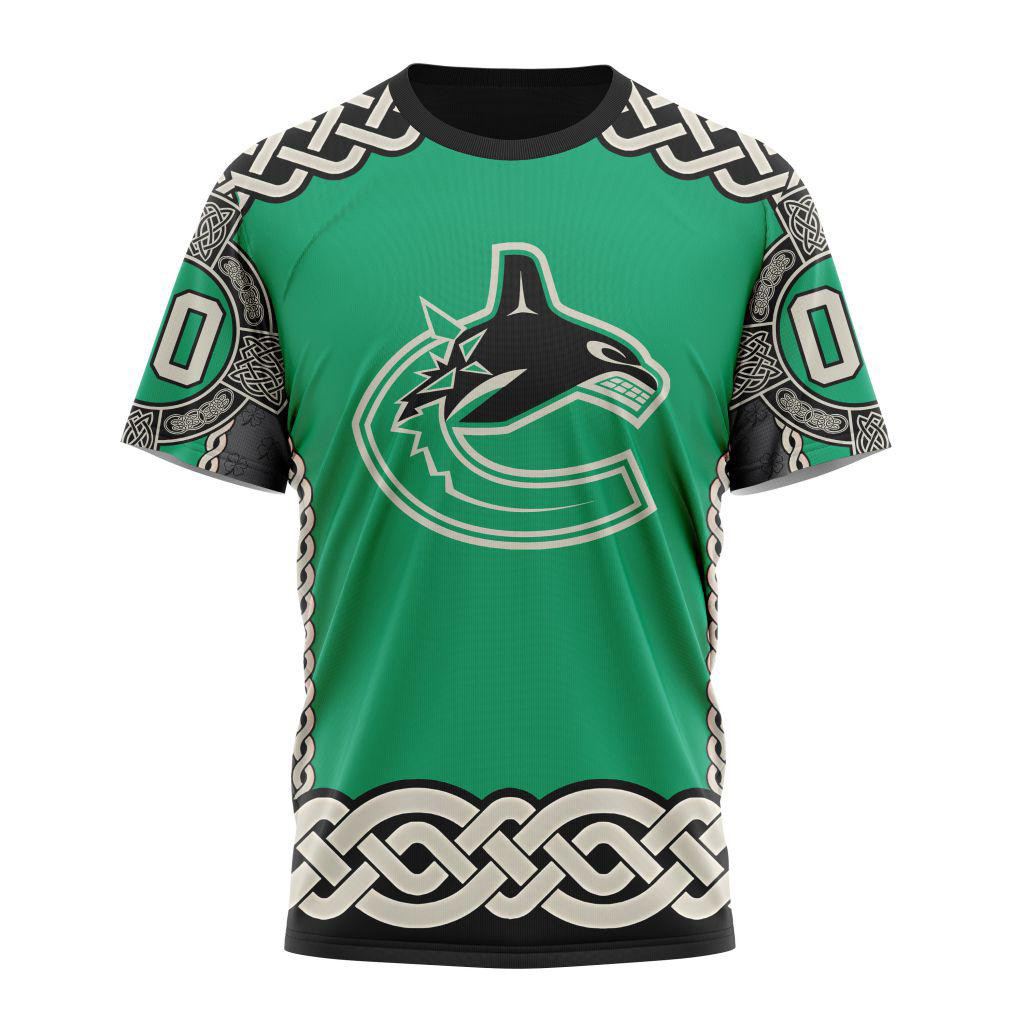 Custom NHL Vancouver Canucks x St.Patrick's Day Shirt Hockey Lover Fan Gift Ideas