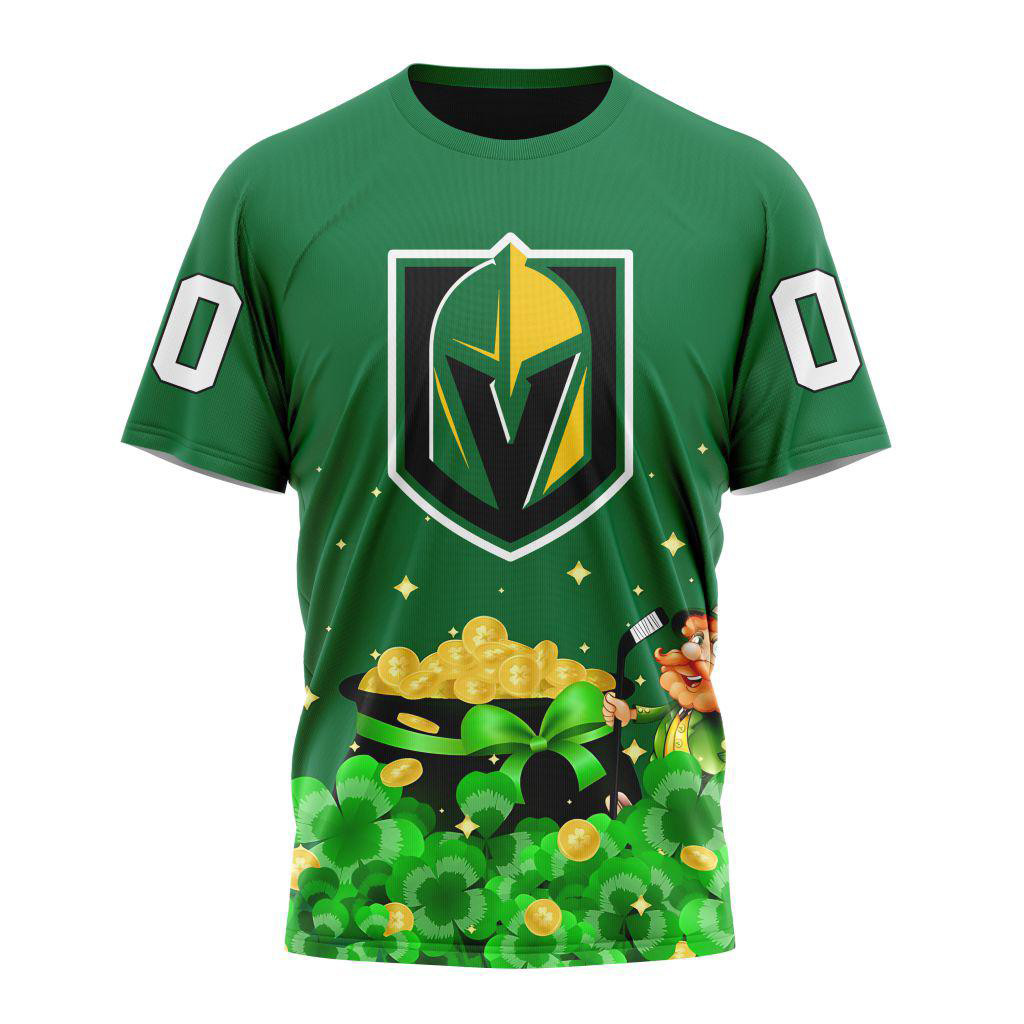 Custom NHL Vegas Golden Knights Special Design St.Patrick's Day Shirt Hockey Lover Fan Gifts