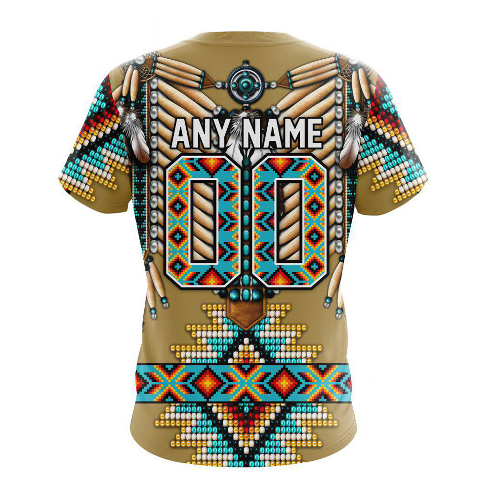 Custom NHL Vegas Golden Knights Special Native American Costume Hockey Shirt Hockey Fan Gifts
