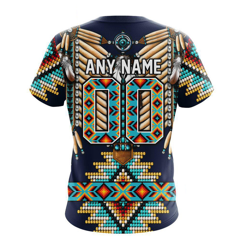 Custom NHL Winnipeg Jets Special Native American Costume Hockey Team Shirt Gifts For Son