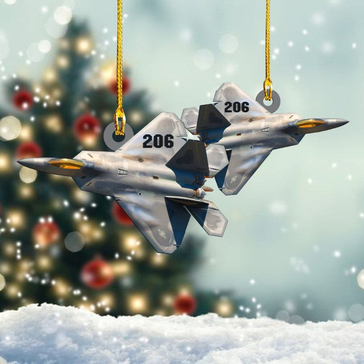 Custom Number of Raptor Custom Shaped Acrylic Ornament