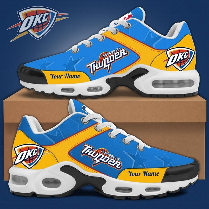 Custom Oklahoma City OKC Thunder Air Max Plus Sneakers Sport Shoes Basketball Gifts For Him