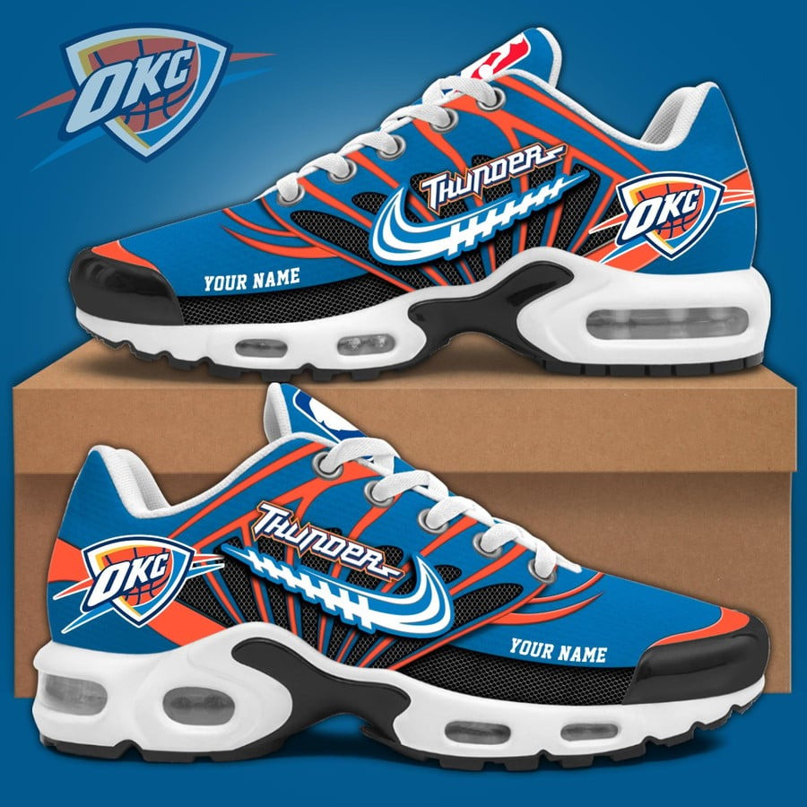 Custom Oklahoma City Thunder Air Max Plus Sneakers Merch Sport Shoes Basketball Fan Gifts