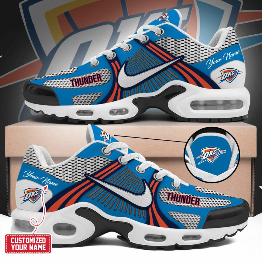 Custom Oklahoma City Thunder Air Max Plus Sneakers Merch Sport Shoes Fan Gear Best Gifts