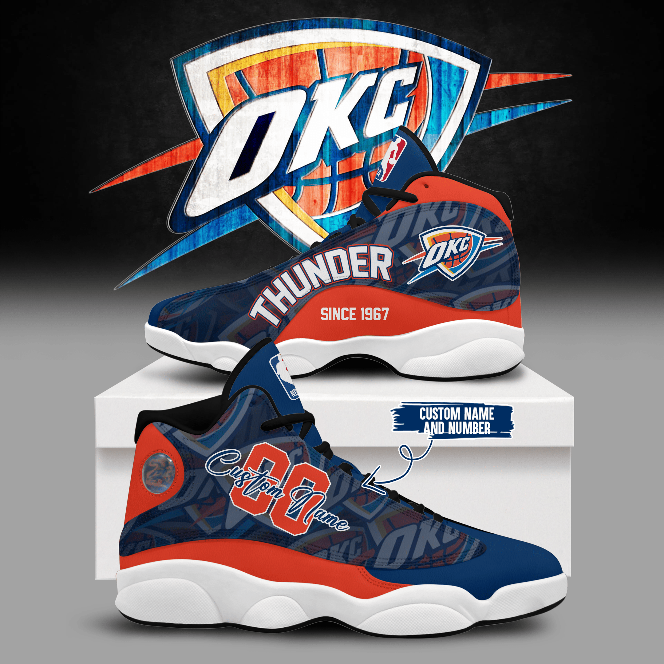 Custom Oklahoma City Thunder Shoes Unique Gifts For Basketball Lovers
