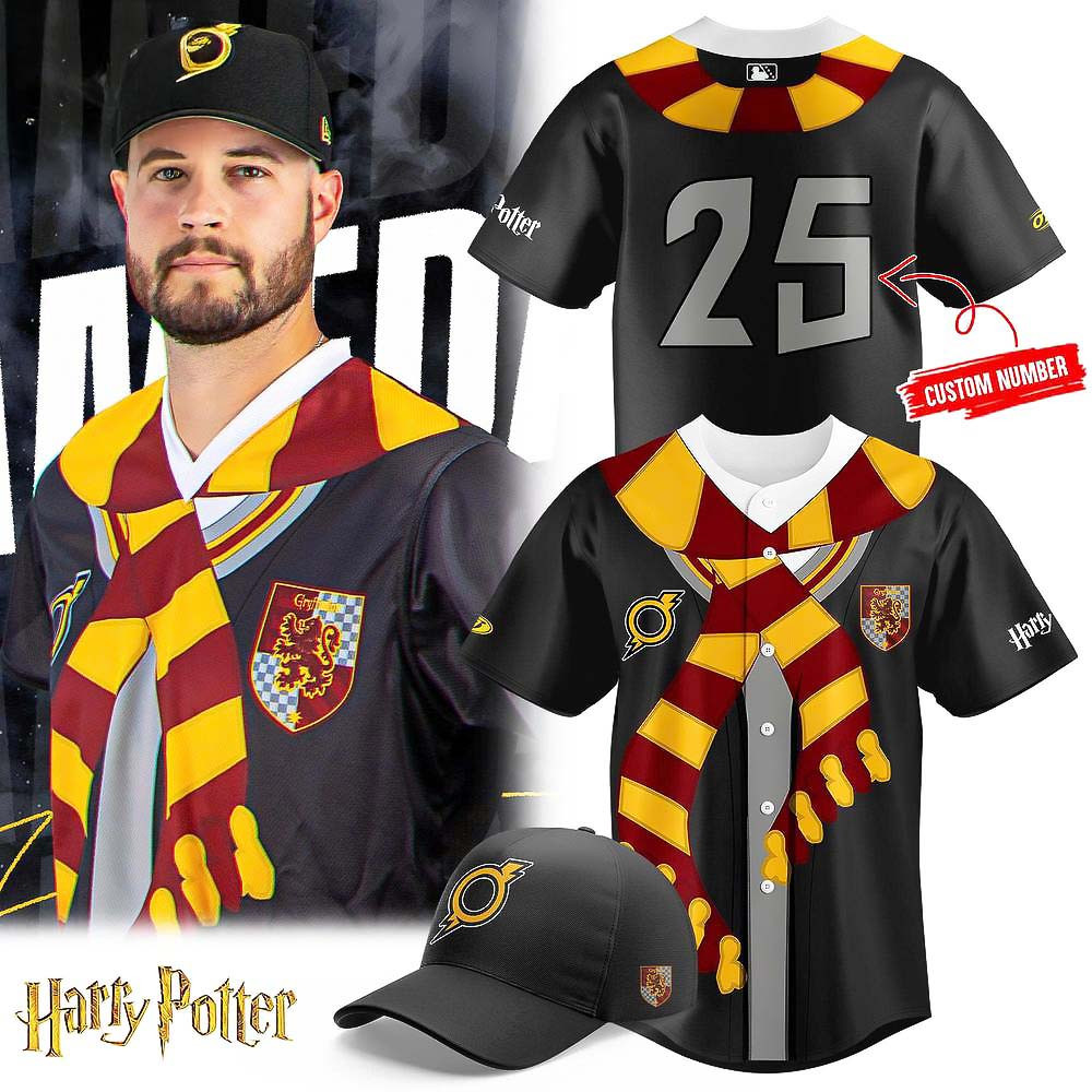 Custom Omaha Storm Chasers x Harry Potter Limited Edition Baseball Jersey Dad Gifts