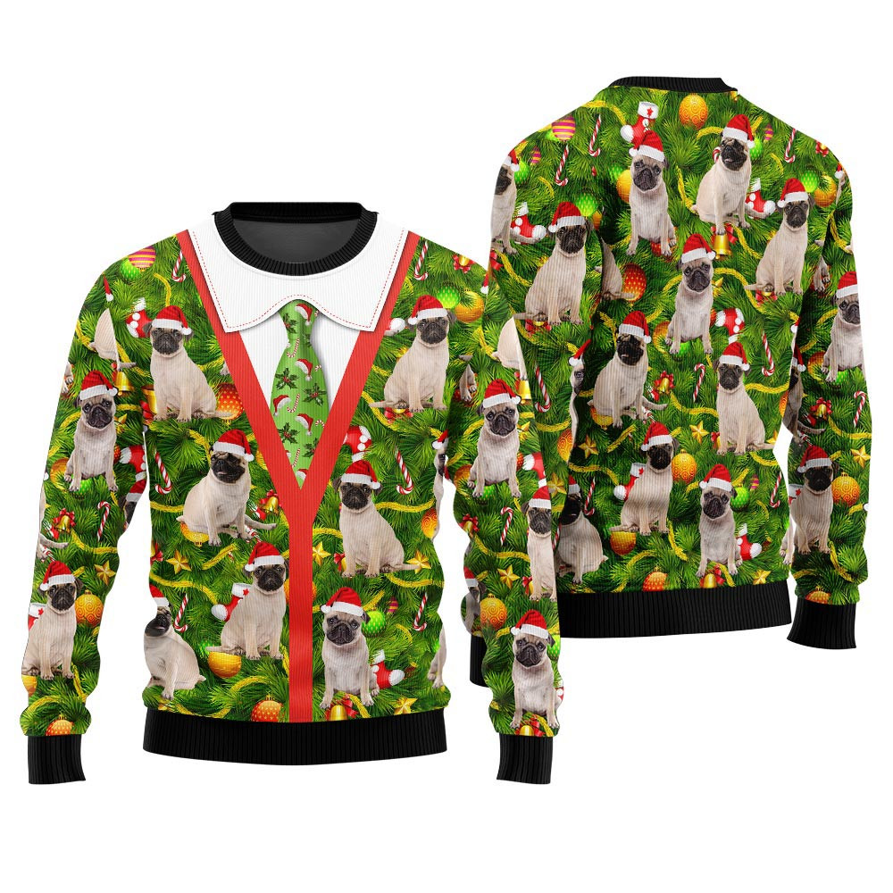 Custom Pet Allover Ugly Christmas Sweater Funny Christmas Sweaters