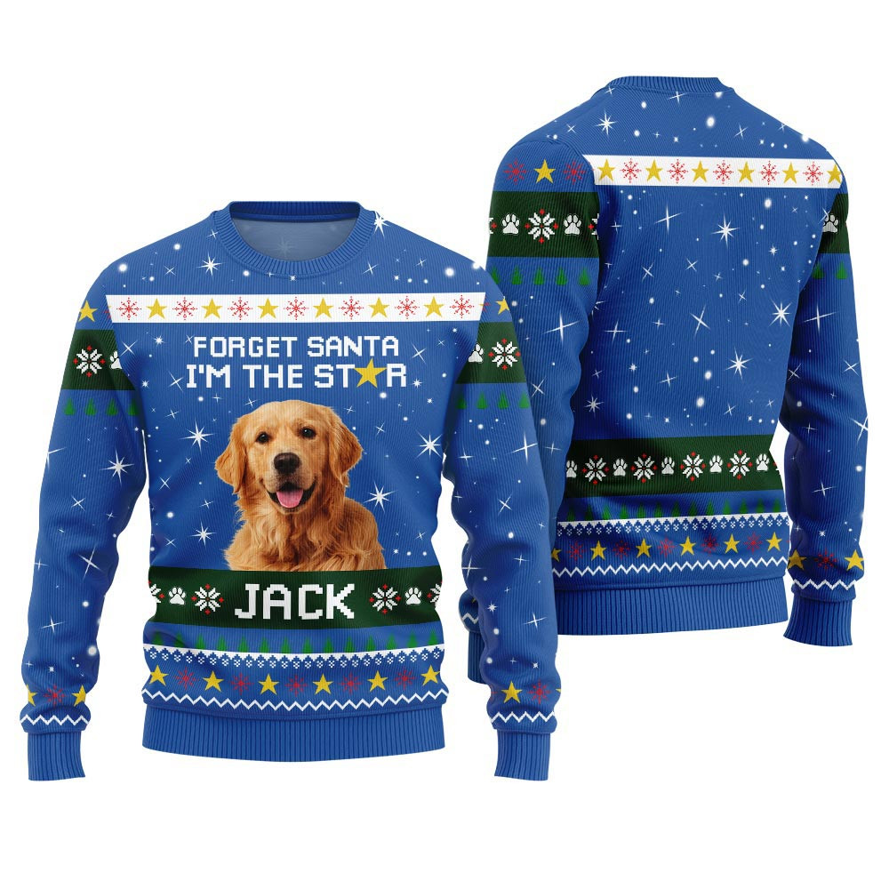 Custom Pet And Name Funny Ugly Christmas Sweater