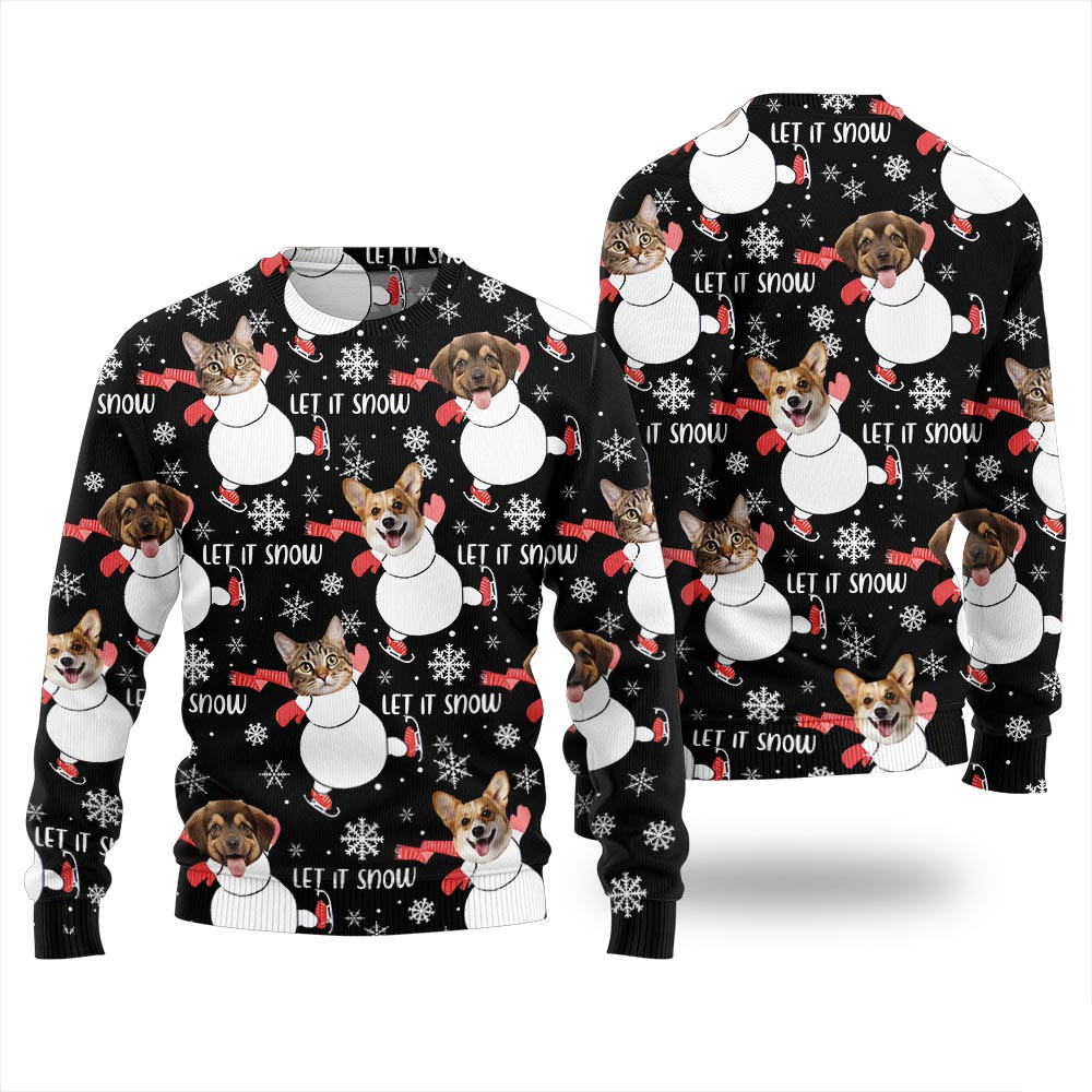 Custom Pet Funny Christmas Sweater Funny Holiday Sweater