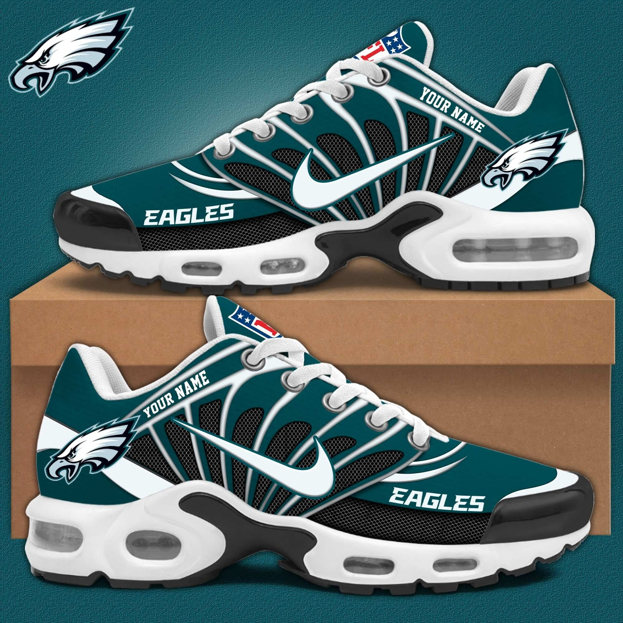 Custom Philadelphia Eagles Champions Air Max Plus Sneakers Eagles Fan Sport Shoes Gifts