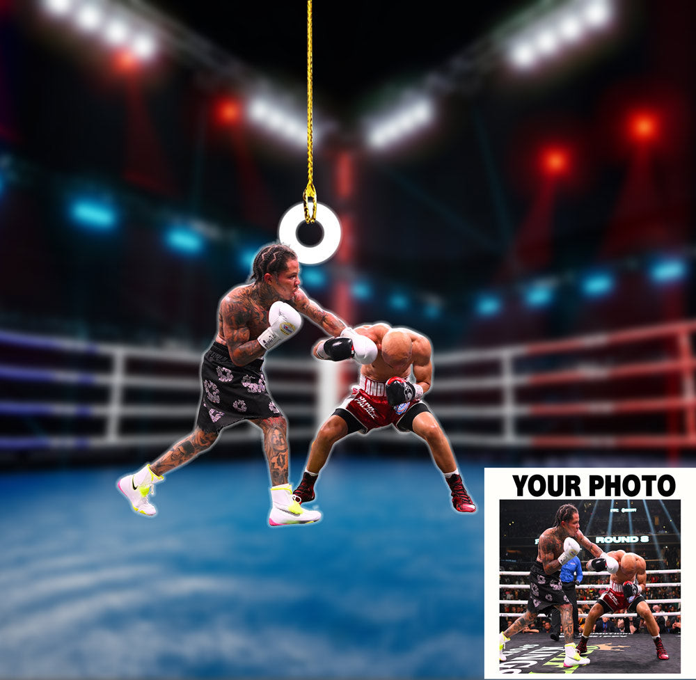 Custom Photo Boxing Christmas Ornament Upload Photo Sport Ornament Christmas Ornament Decor