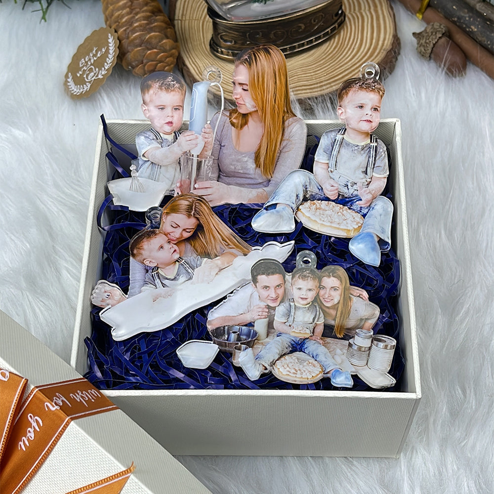 Custom Photo Gifts for Bakers Ornament - Holiday Tree Decoration Gift