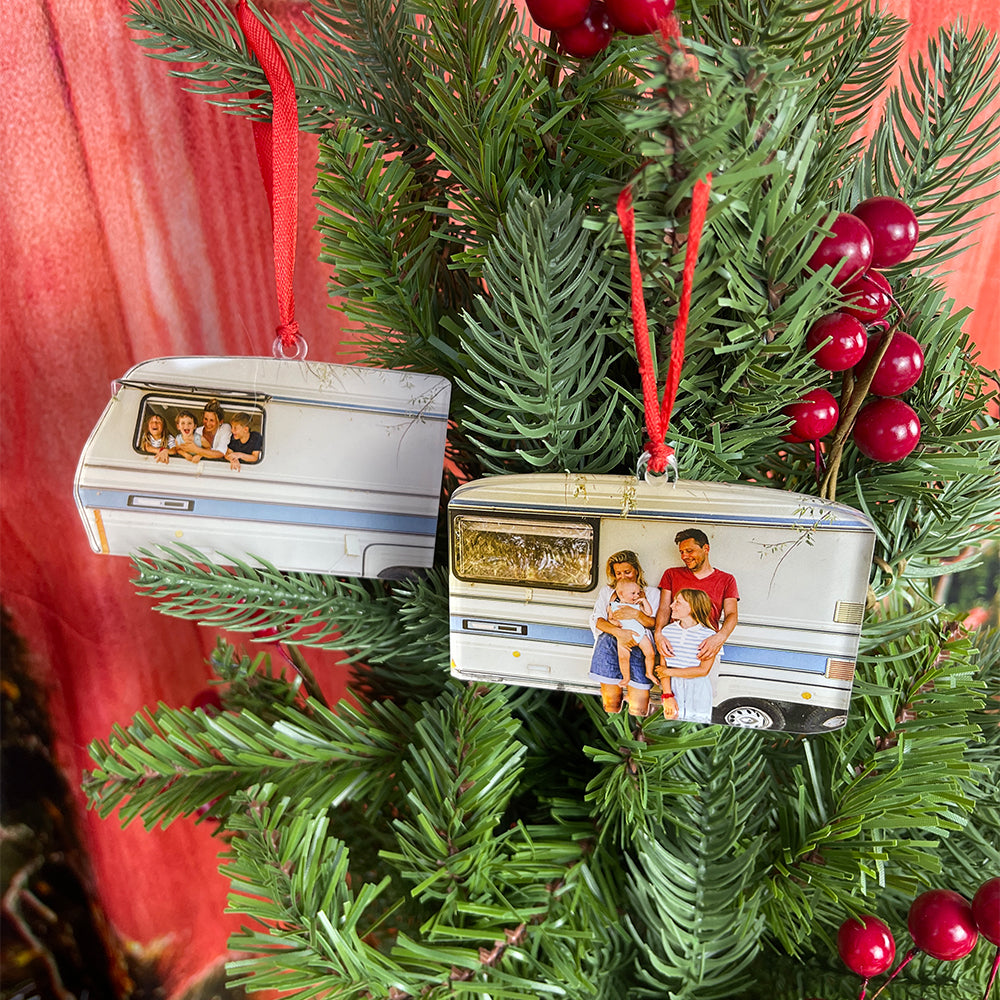 Custom Photo Gifts for Campers Ornament - Christmas Ornament Gift Idea