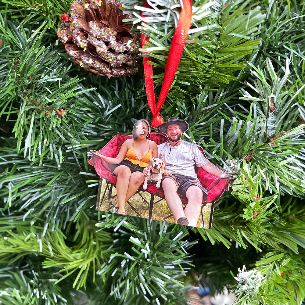 Custom Photo Gifts For Camping Lovers Ornament - Festive Holiday Keepsake Gift