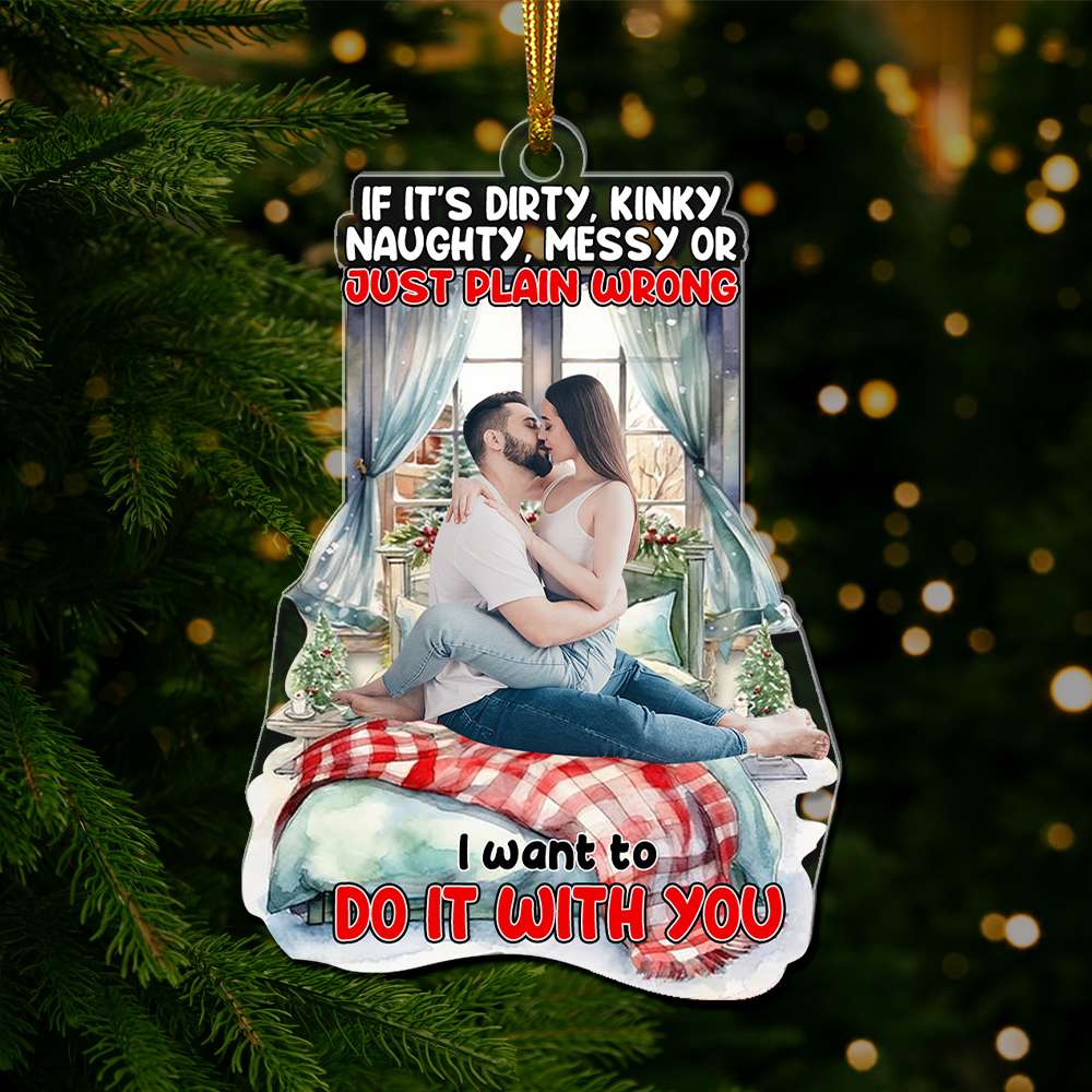 Custom Photo Gifts For Couple Ornament Christmas - Festive Holiday Keepsake Gift