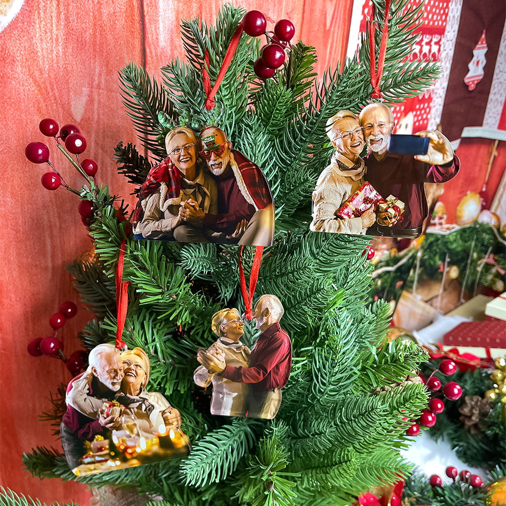 Custom Photo Gifts For Couples Ornament - Holiday Season Gift Idea