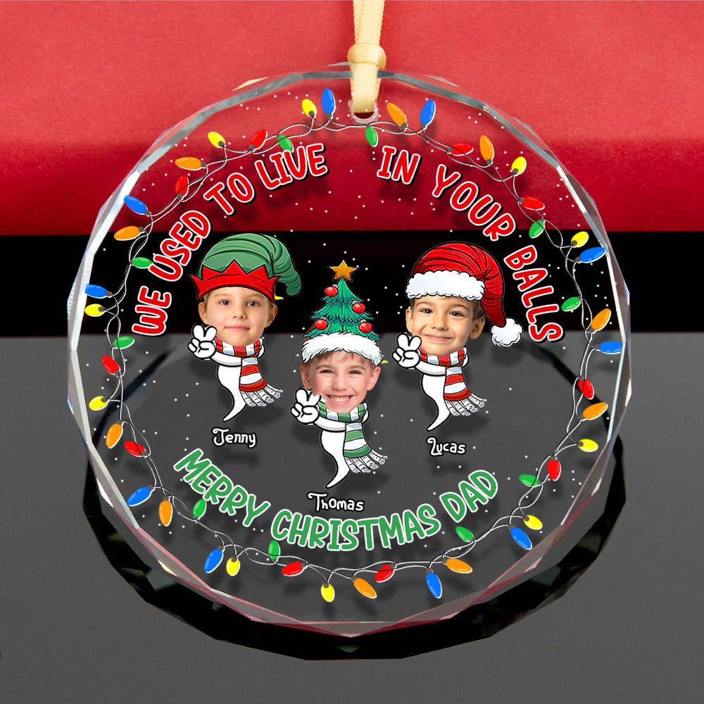 Custom Photo Gifts For Dad Christmas Ornament - Cute Christmas Tree Gift Idea