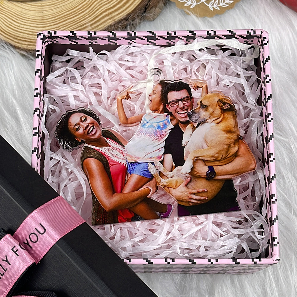 Custom Photo Gifts for Dog Lovers Ornament - Family Christmas Ornament Gift