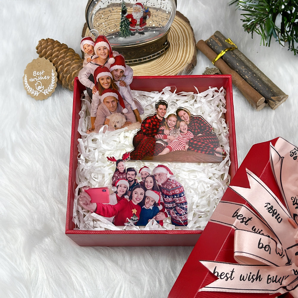 Custom Photo Gifts for Family Ornament - Cute Christmas Tree Gift Idea Custom Photo Gifts for Family Ornament - Cute Christmas Tree Gift Idea