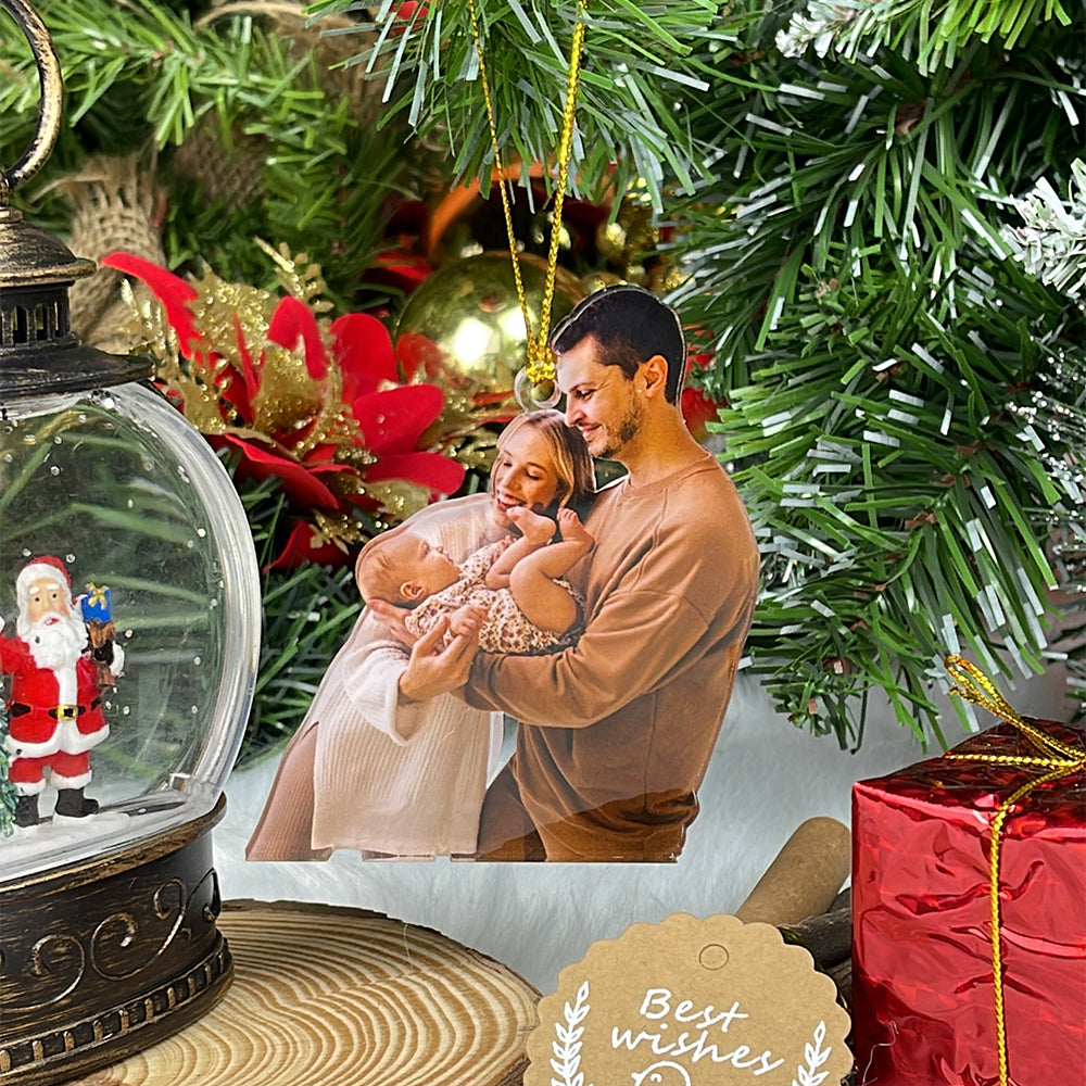 Custom Photo Gifts for Family Ornament - Fun Holiday Ornament Gift
