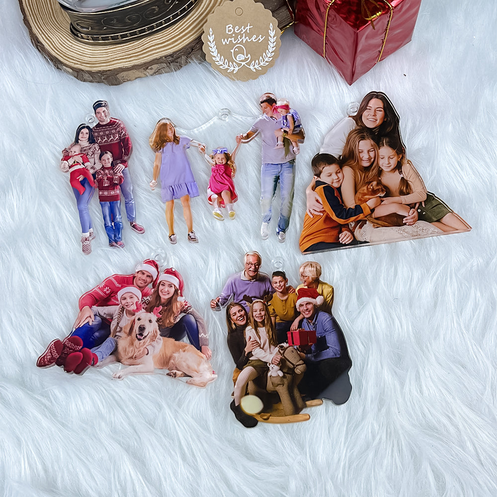 Custom Photo Gifts for Family Ornament - Xmas Ornament Gift Custom Photo Gifts for Family Ornament - Xmas Ornament Gift
