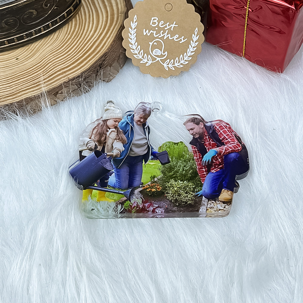 Custom Photo Gifts for Gardener Ornament - Funny Christmas Ornament Gift