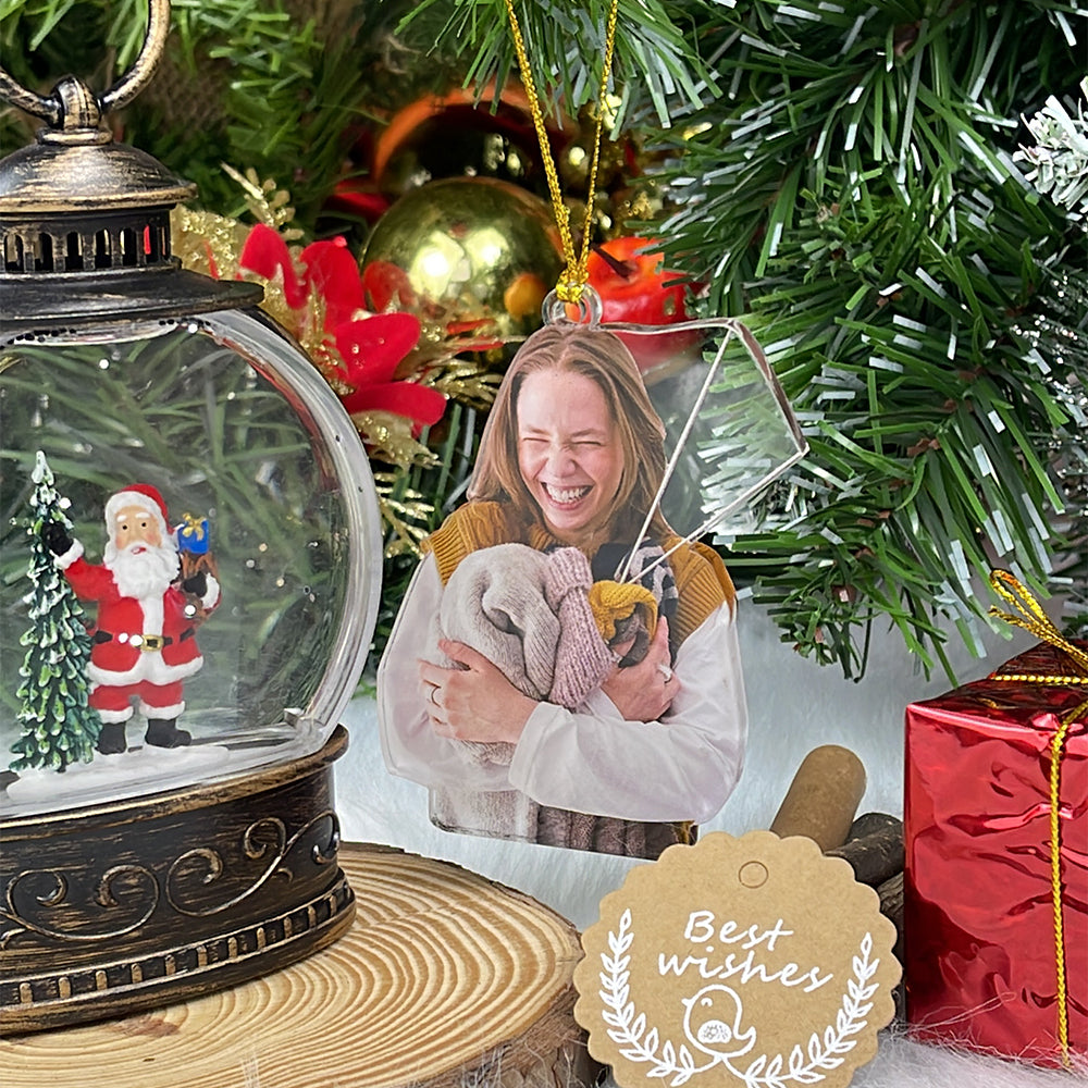 Custom Photo Gifts for Knitters Ornament - Xmas Ornament Gift Custom Photo Gifts for Knitters Ornament - Xmas Ornament Gift