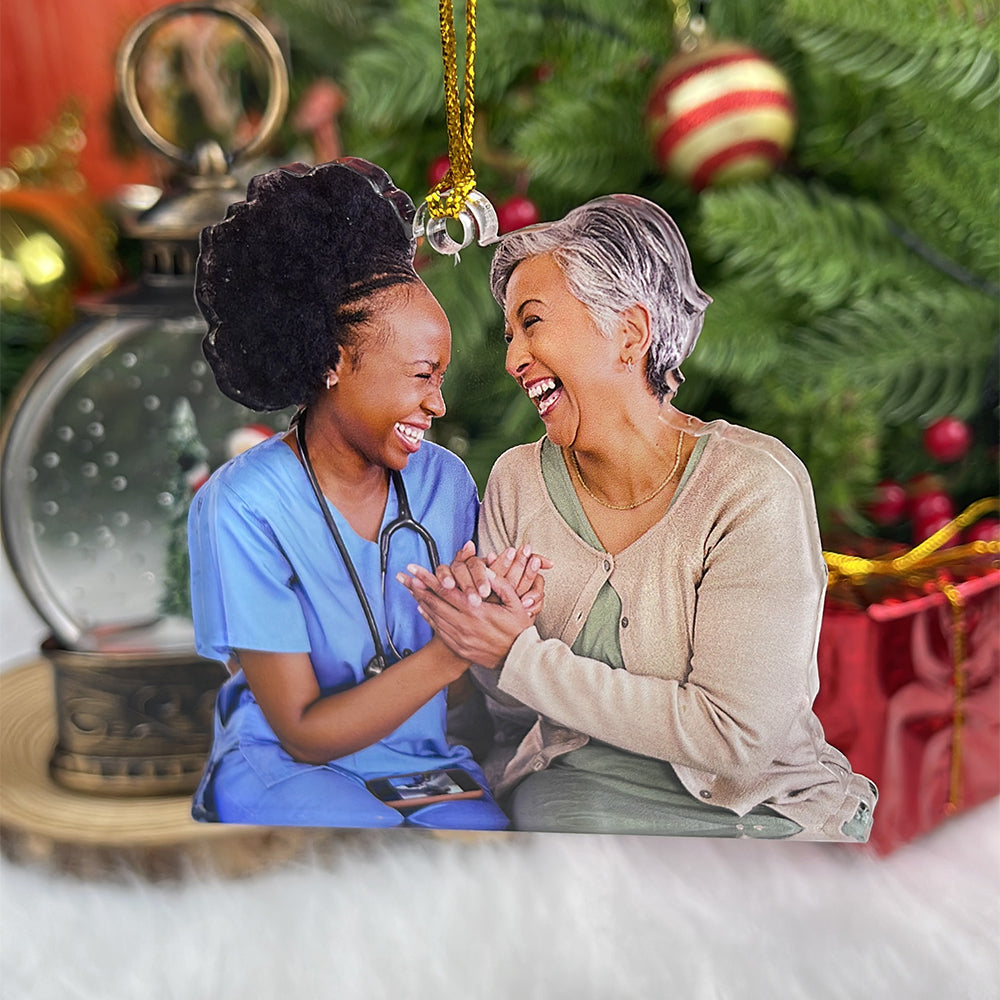 Custom Photo Gifts for Nurse Ornament - Holiday Season Gift Idea