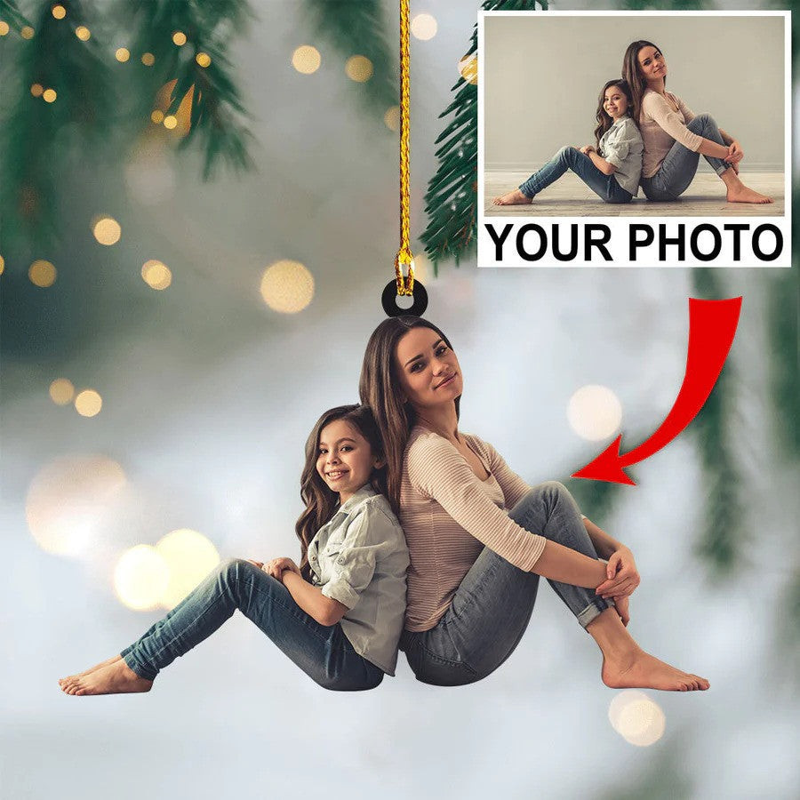 Custom Photo Sister Christmas Ornament Gift for Sister Acrylic Ornament for Her