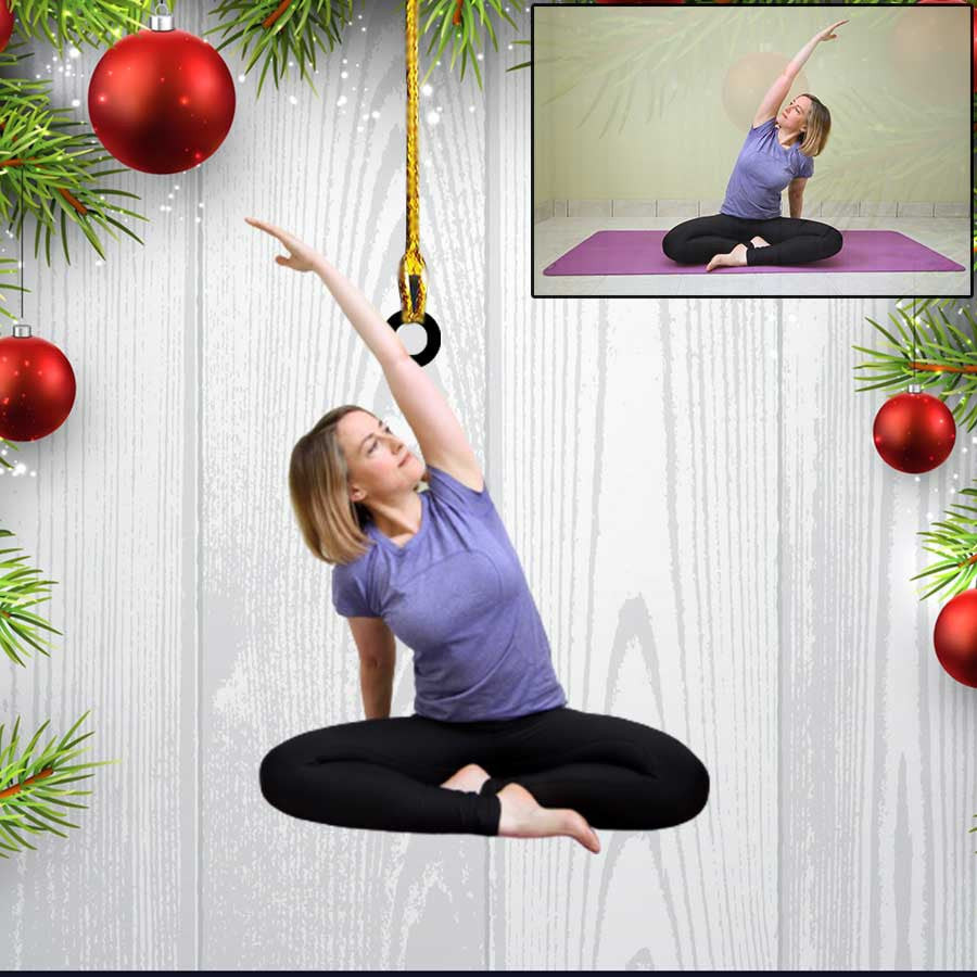 Custom Photo Yoga Ornament Custom Shaped Acrylic Yoga Ornament for Yoga Lovers