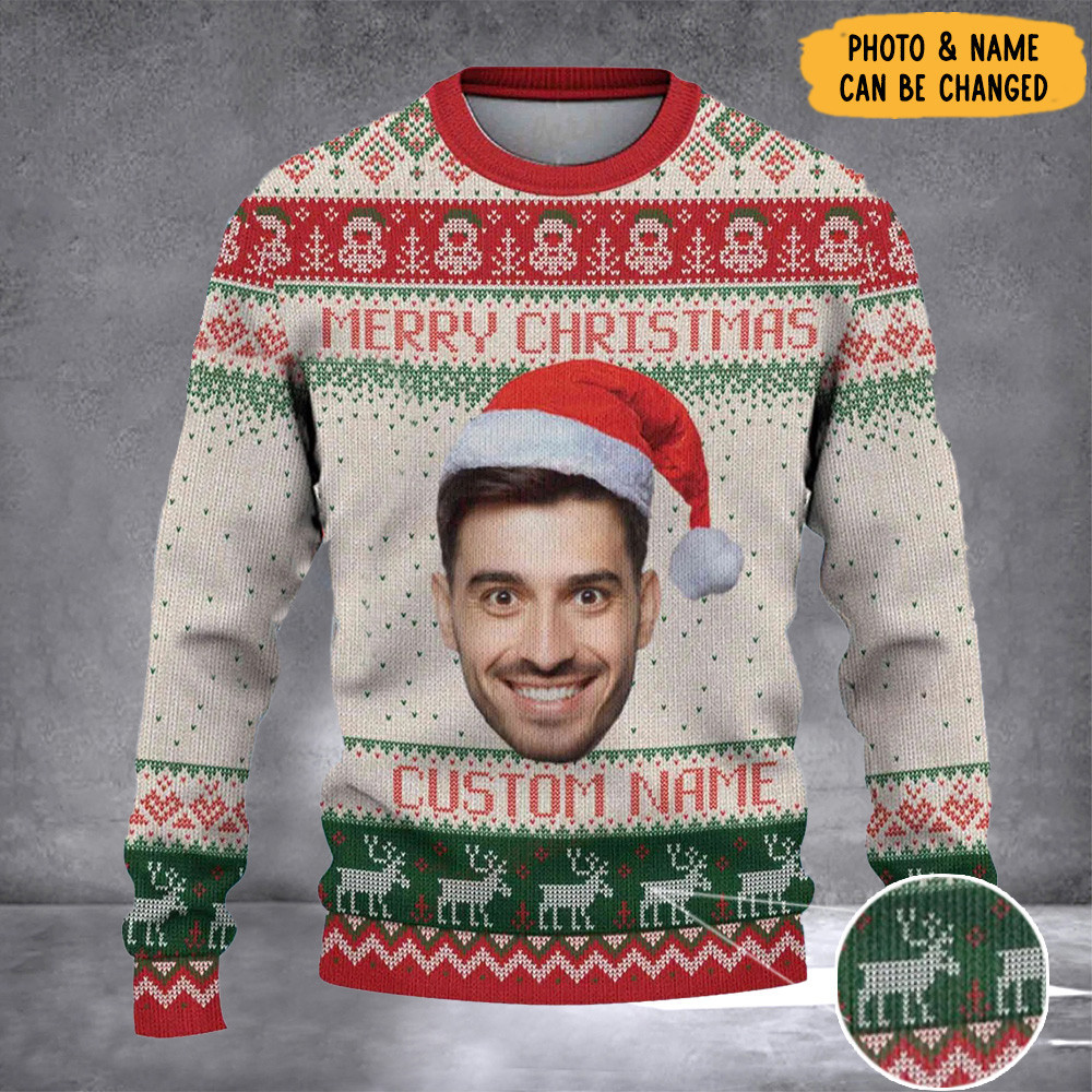 Custom Picture Christmas Sweater Personalized Christmas Sweater Gift For Cousin